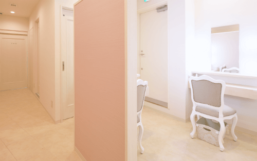 銀座Mitaクリニックのパウダールーム